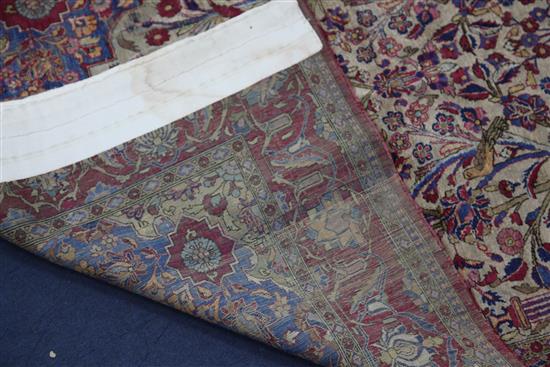 A Kashan silk prayer rug, 6ft x 3ft 8in.